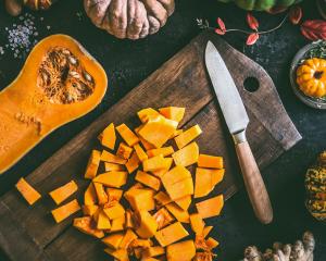 Autumn vegetables, such as pumpkin and butternut, taste better if left for a couple of weeks...