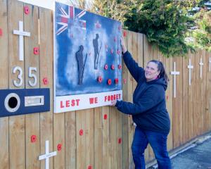 A tribute to the fallen on Palmers Rd, New Brighton.