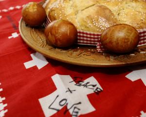 Elizabeth Helm’s decorated eggs. PHOTO: GREGOR RICHARDSON