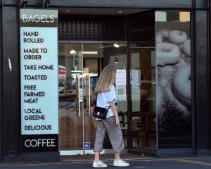 Orders online ... Beam Me Up Bagels shop in Great King St. The business has built its own online...