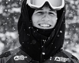 Wanaka free- skier Craig Murray is all smiles before barrelling down a mountain. PHOTO: FREERIDE...