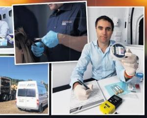 Various types of testing being carried out by the TDDA's staff including hair and urine samples....