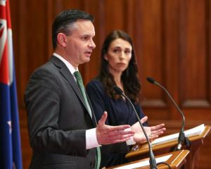 Green Party co-leader James Shaw and PM Jacinda Ardern. Photo: Getty Images