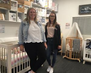 Baby on the Move Dunedin owner Jess Dalton and team member Aleisha. Photo Supplied