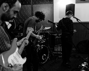 Bathysphere (from left) Peter McCall, Josh Nicholls and Richard Ley-Hamilton. Vocalist Julie Dunn...
