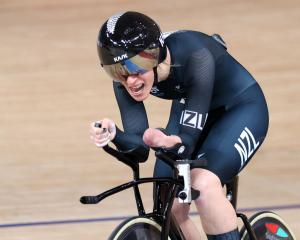 Nicole Murray,competes for the bronze medal in the track cycling Women’s C5 3000m individual...
