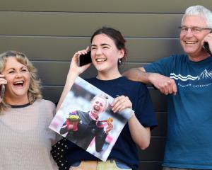 The family of Anna Grimaldi were constantly taking calls in Dunedin yesterday after she won a...