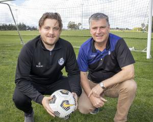 Selwyn United director of football Chris Brown (left) and president Stan de Rooy reflect on a...
