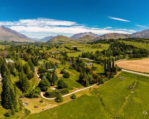 An aerial view of a Hunter Rd property in the Wakatipu Basin which has gone on the market for the...