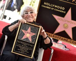 Lina Wertmuller is honored with a Star on the Hollywood Walk of Fame in 2019. Photo: Getty Images