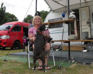 Lesley Eaton calls the Millers Flat Holiday Park ‘‘a little piece of paradise’’. PHOTOS: TRACIE...