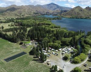 The Boat Harbour camping ground is a busy campsite next to Lake Benmore in Otematata. PHOTO:...