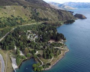 The Camp, formerly called The Lake Hawea Holiday Park, on the shores of Lake Hawea. PHOTO:...