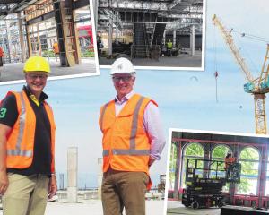 Invercargill Central developer Scott O'Donnell (left) and project director Geoff Cotton at the...