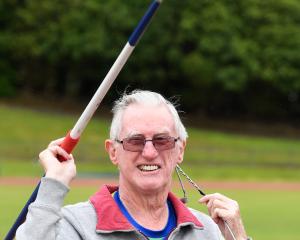 Jim Blair was to compete in several events in the 90-year age group at the Dunedin Masters Games...