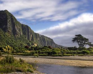 The Punakaiki cliffs and river mouth. Photo: Getty Images