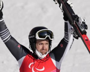 Adam Hall claimed a second medal at the Beijing Winter Paralympics this afternoon. Photo: Reuters