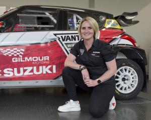 Dunedin rally driver Emma Gilmour is excited at the prospect of driving on her home roads in this...