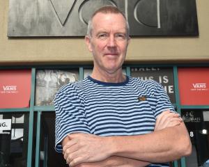 Neil Gaudin outside Void Clothing, in Albion Place, on one of his final days in the store. PHOTO:...