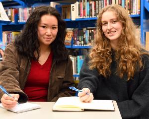 Logan Park High School pupils Shima Jack (left) and Darcy Monteath have been selected as two of...