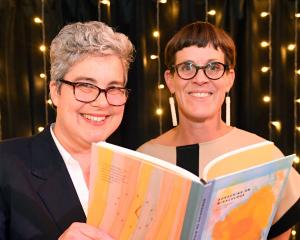 Illustrator Saskia Leek (left) and poet Lynley Edmeades with their new book.