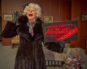 Dunedin actress Terry MacTavish, who plays Mrs Boyle in Agatha Christie’s The Mousetrap, shows...
