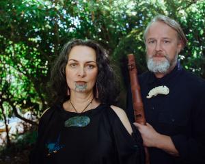 Taonga puoro players Ariana Tikao and Alistair Fraser will perform with the DSO. PHOTO: SUPPLIED