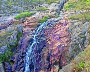 A waterfall in Beechworth Gorge.