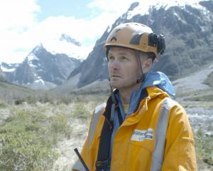 Avalanche technician Brad Carpenter is part of the team keeping the Milford Rd open. PHOTO: SUPPLIED