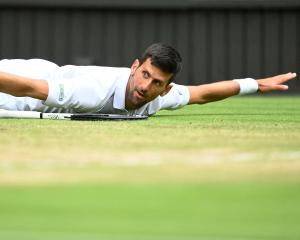 Novak Djokovic produced a miraculous winner on the slide to earn a break point for a double break...