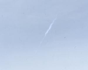 This photo of the meteor was taken looking directly south in the Hutt Valley. An eyewitness says...