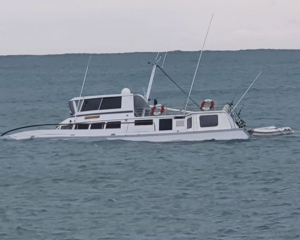 A 40 foot boat has run aground off the coast of Kaikōura. Photo: Environment Canterbury