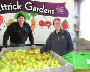 John and Heather Preedy, who are selling Ettrick Gardens, grow an alphabet of produce, from...