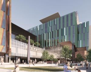An early concept design image for the new Dunedin Hospital buildings. IMAGE: SUPPLIED