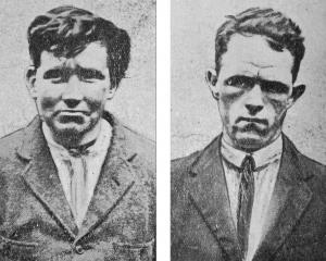 Reginald Dunne (left) and Joseph O’Sullivan, who were tried in July 1922 and executed on August...