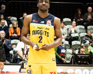 Keith Williams after being named NBL Finals Most Valuable Player following Saturday's win over...