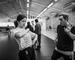 Choreographer Ross McCormack rehearses with a dancer ahead of the Dunedin Arts Festival...