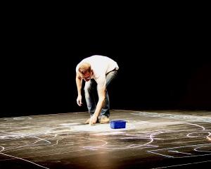 Creator Anders Falstie-Jensen performs his chalk-based act, which is soon to be part of the...