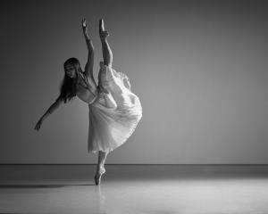 Royal New Zealand Ballet principal dancer Mayu Tanigaito in Woman of Words. Photo: Paul Ross Jones 