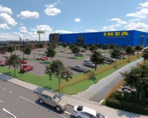 An impression of how the Ikea store will look at Sylvia Park in Auckland. Photo: Kiwi Property Group