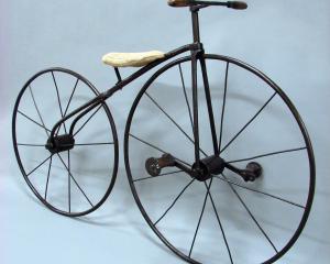 The velocipede made by Port Chalmers blacksmith Samuel Thomson, of Morgan and McGregor’s foundry,...