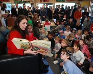 Former Prime Minister Jacinda Arden enjoys the act of reading aloud. PHOTO: NEW ZEALAND HERALD