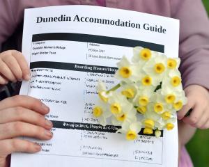 The government’s guide listing slumlords was handed out to homeless people across Dunedin. PHOTO:...