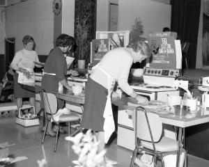 In the ‘‘Bak-A-Rama’’, contestants line up in front of sparkling Shacklock stoves in a ruthless...