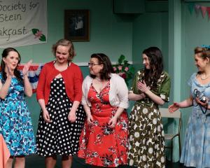 Comedy-drama 5 Lesbians Eating a Quiche, featuring (from left) Mel McCosh (Lulie), Louisa...