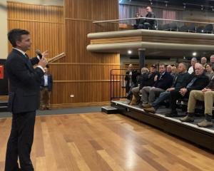 Act New Zealand leader David Seymour on the campaign trail in Wānaka. Photo: Milo Long 