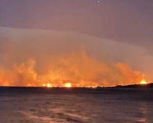 Andy Winneke caught sight of the blaze from where he was camping with his family. Photo: Andy...