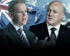 Chris Hipkins (left) and Christopher Luxon. Photo: NZ Herald 
