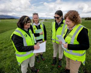 The Ravensdown support team of principal consultant Kelly Morris, from left, planner and policy...