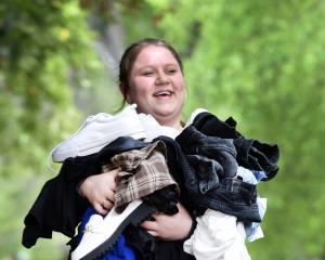 Hayley McMillan is giving back so other students can benefit and her clothes can have "a second...